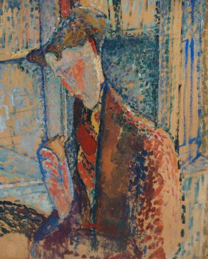 Main Product Photo of Reverie Painting by Amedeo Modigliani