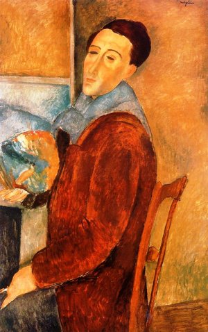 Main Product Photo of Self Portrait Painting by Amedeo Modigliani