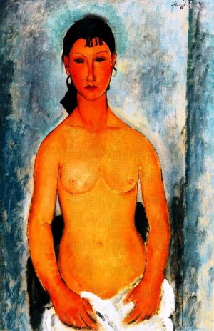 Amedeo Modigliani, Standing Nude - Elvira Art