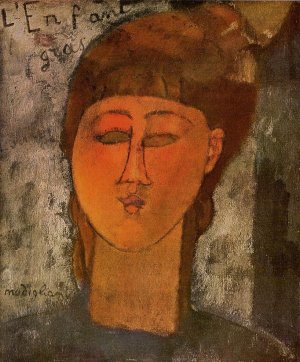 Main Product Photo of The Fat Child Painting by Amedeo Modigliani