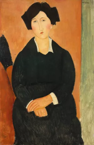 The Italian by Amedeo Modigliani - Hand-Painted Oil Painting Reproduction
