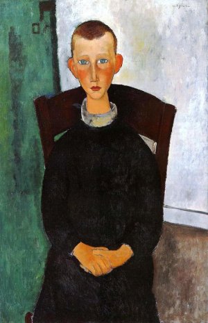 Main Product Photo of The Son of the Concierge 2 Painting by Amedeo Modigliani