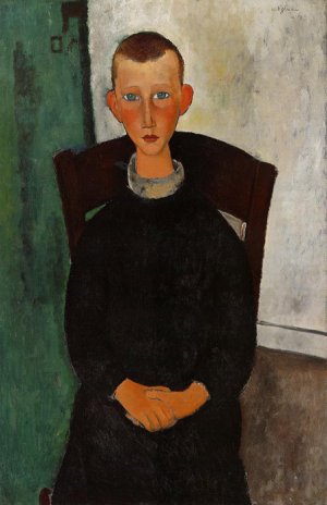 Main Product Photo of The Son of the Concierge Painting by Amedeo Modigliani