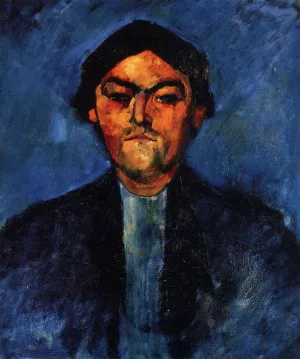The Typographer also known as Pedro by Amedeo Modigliani - Hand-Painted Oil Painting Reproduction