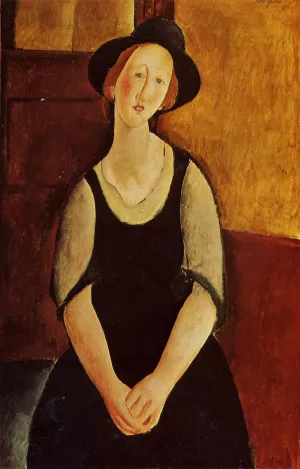 Thora Klinckowstrom by Amedeo Modigliani - Hand-Painted Oil Painting Reproduction