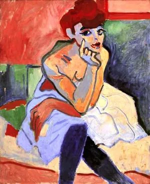 Amedeo Modigliani, Woman in Chemise Art