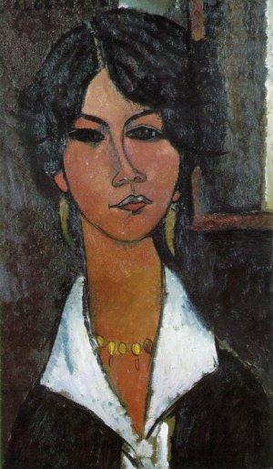 Main Product Photo of Woman of Algiers also known as Almaisa Painting by Amedeo Modigliani