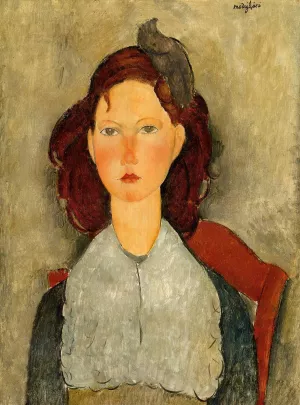 Young Girl Seated by Amedeo Modigliani - Hand-Painted Oil Painting Reproduction
